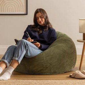 Kingston Cord Classic Bean Bag - Green