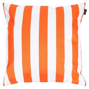 Deck Stripe Indoor-Outdoor Cushion - Orange