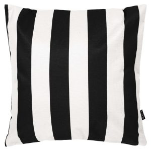 Stripe Indoor-Outdoor Cushion - Black