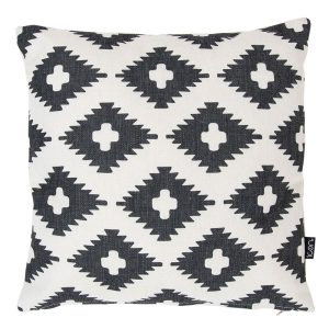 Geometric Print Indoor-Outdoor Cushion - Multicolour