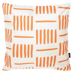 Graphic Lines Indoor-Outdoor Cushion - Orange