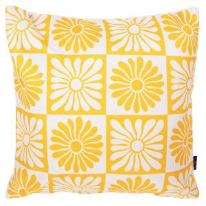 Summer Flower Indoor-Outdoor Cushion - Yellow