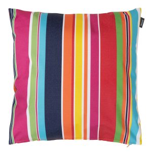 Stripe Indoor-Outdoor Cushion - Technicolour