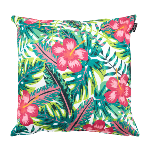 Tropical Flower Indoor-Outdoor Cushion - Multicolour
