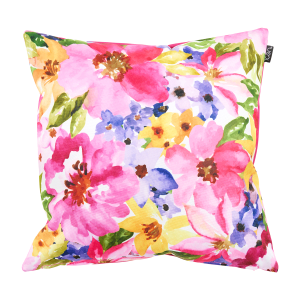 Floral Watercolour Print Outdoor Cushion