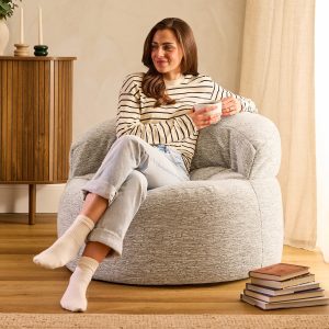 Orb Woven Accent Chair Bean Bag - Natural