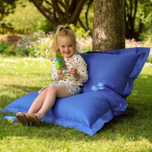 Kids Big Bag Indoor-Outdoor Floor Cushion Bean Bag - Blue