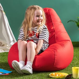 Kids Dalton Indoor-Outdoor High Back Bean Bag - Red