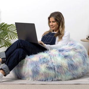 Unicorn Faux Fur Bean Bag